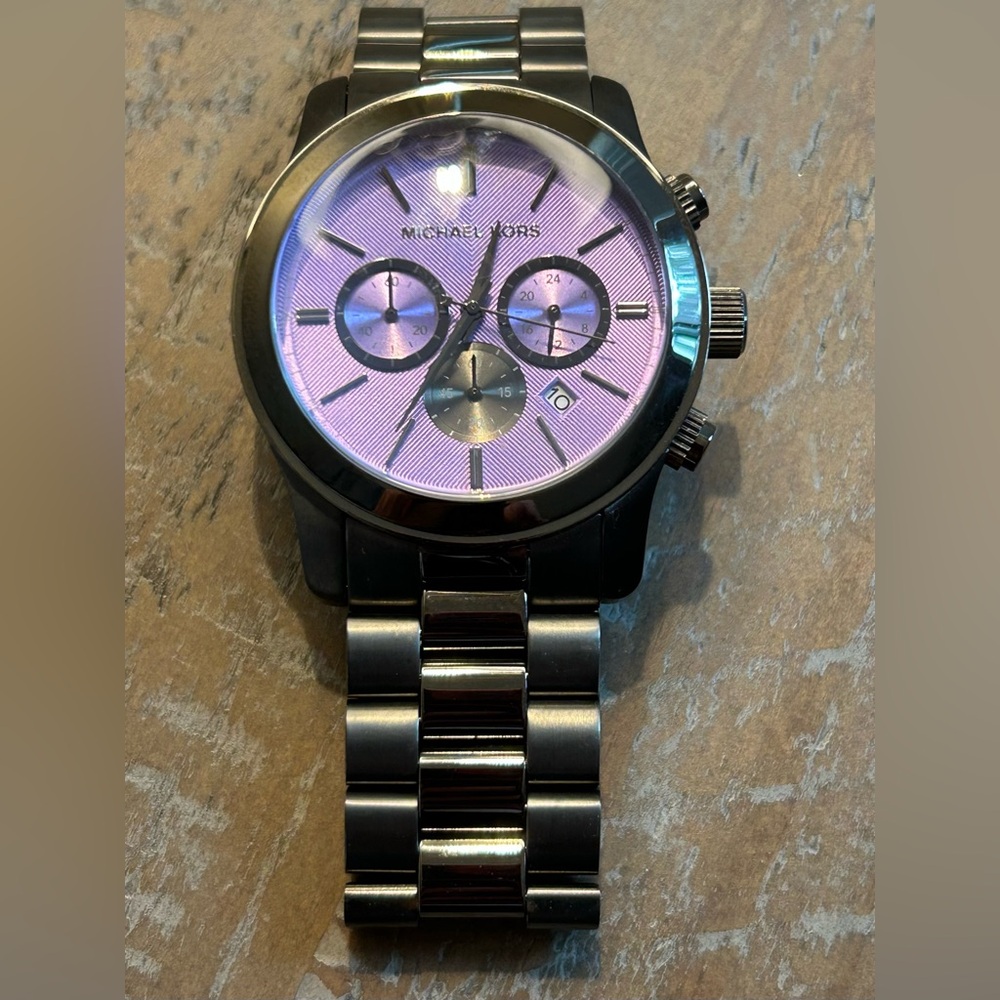 Michael Kors Polished Gray Runway Watch